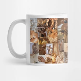 gold aesthetic collage Mug